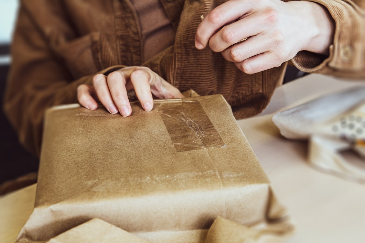 Cajas misteriosas variadas sobre una mesa